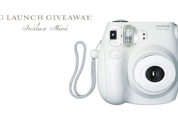 Blog Launch: Instax Camera Giveaway- CLOSED